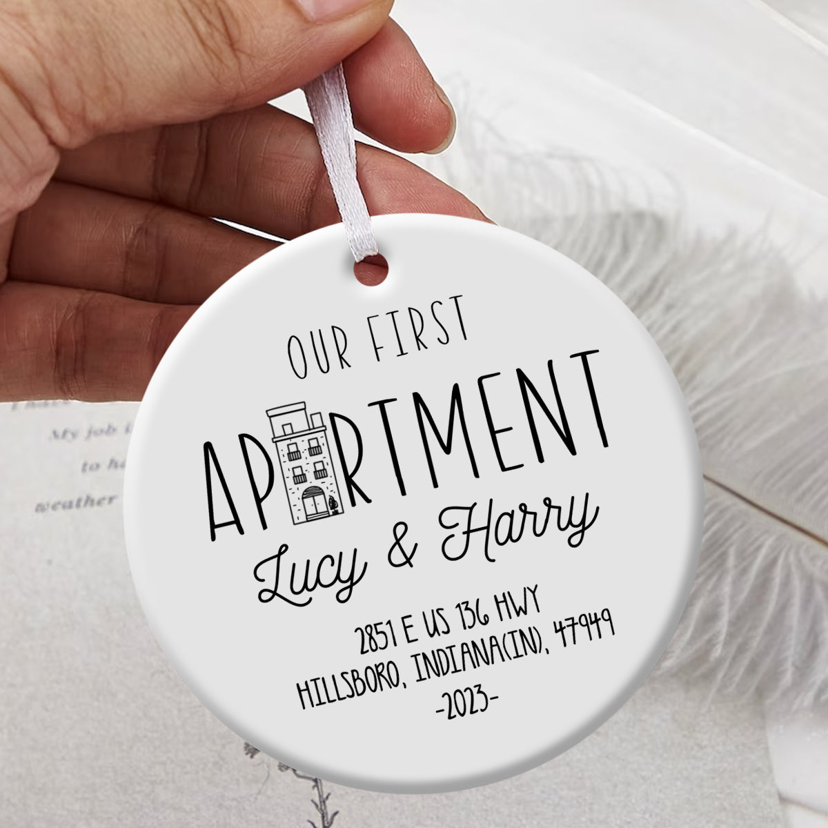 Our 1st Apartment - Personalized Ornament - Christmas Gift
