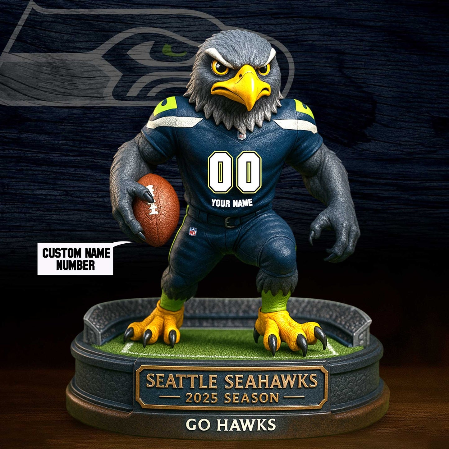 Full Premium NFL X Figure Acrylic Plaque - Best Gifts For Fans
