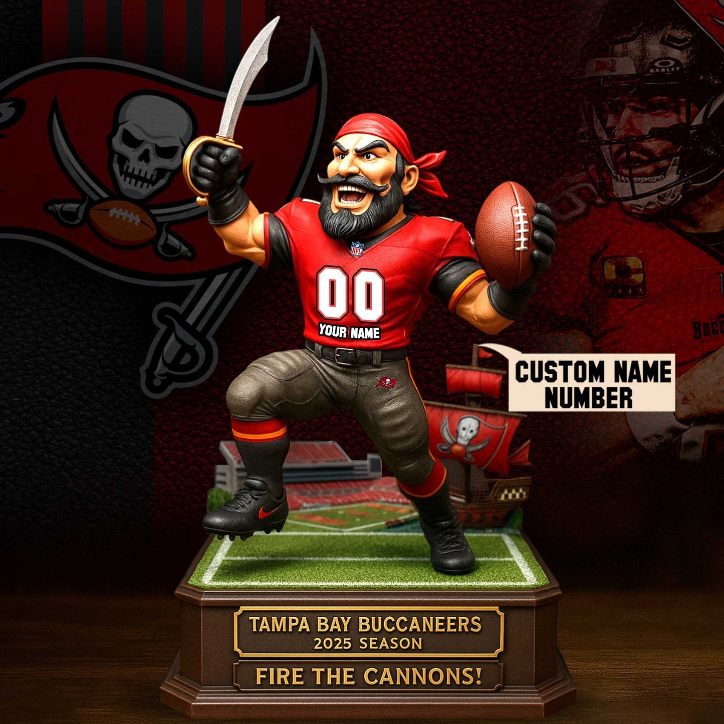 Full Premium NFL X Figure Acrylic Plaque - Best Gifts For Fans