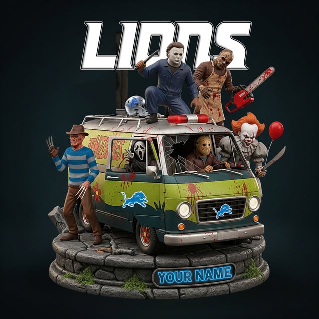 NFL Horror Personalized Acrylic Block Plaque Halloween Gift For Fan - Limited Edition