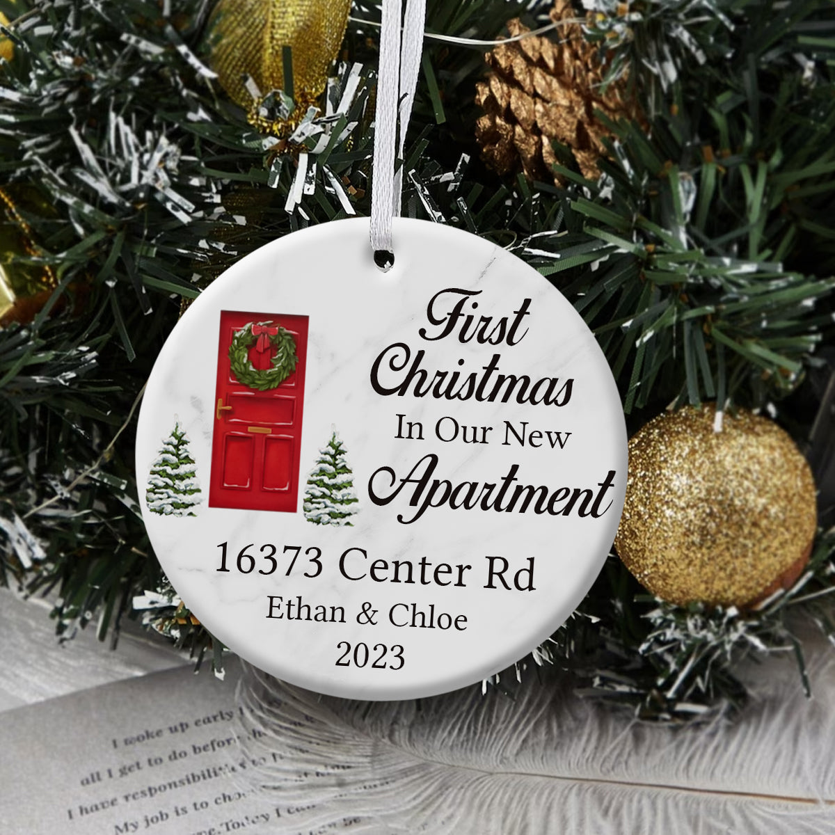 First Christmas New Apartment - Personalized Ornament - Christmas Gift