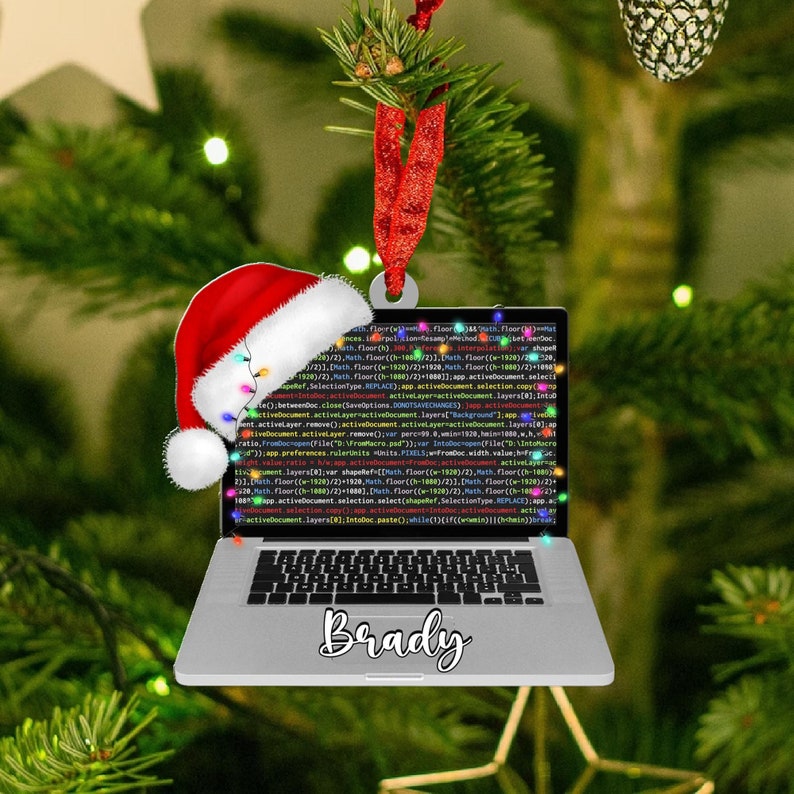 Computer Programmer Christmas 2D Ornament, Gift For Computer Programmer, Christmas 2024 Gift For Coder Manager, Christmas Tree Decorations