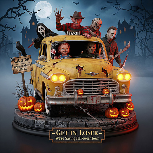 GET IN LOSER - We're Saving HalloweenTown Acrylic Block Plaque Gifts For Fan - Limited Edition