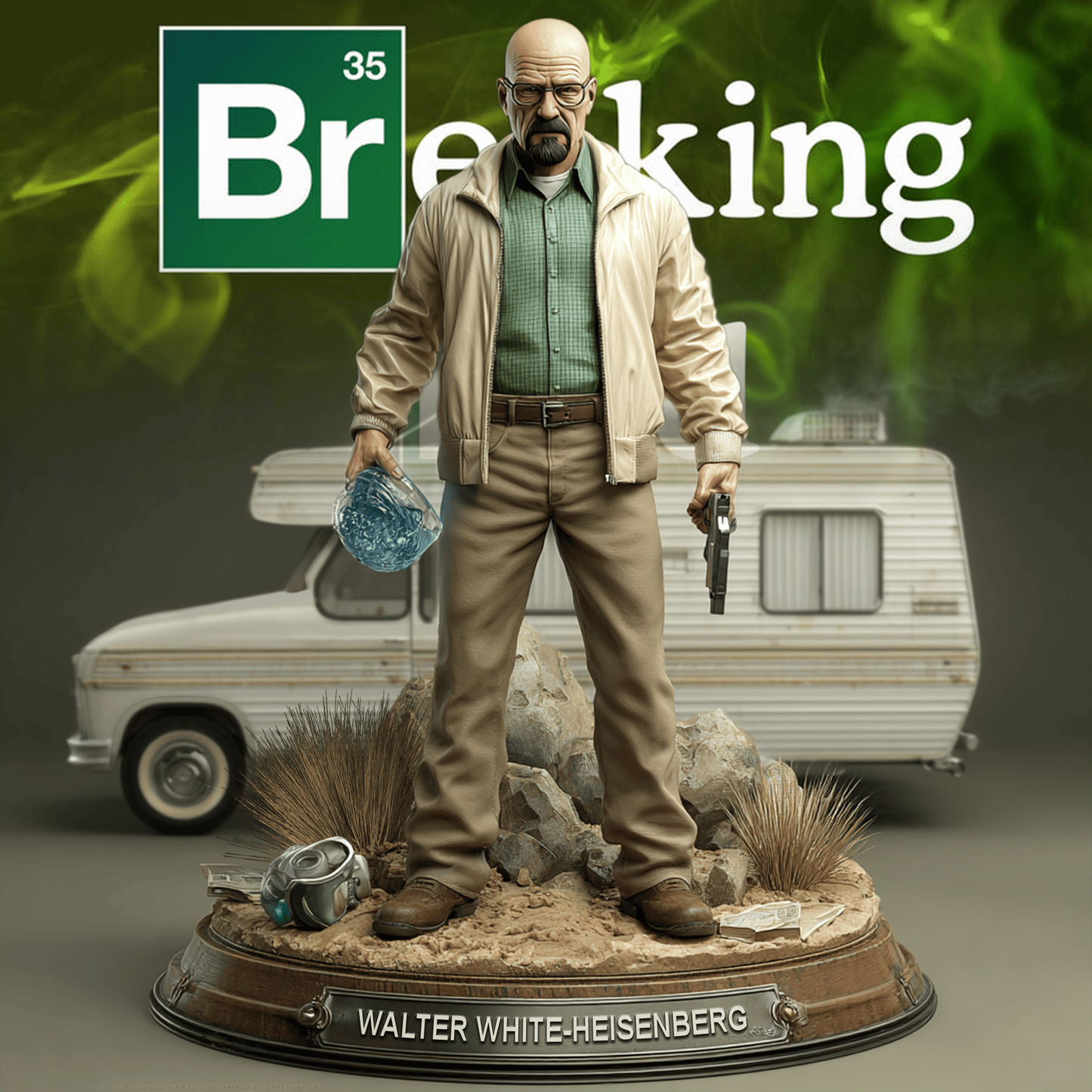 🧪 Walter White – Breaking Bad Acrylic Block Gift for true fan