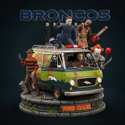 NFL Horror Personalized Acrylic Block Plaque Halloween Gift For Fan - Limited Edition