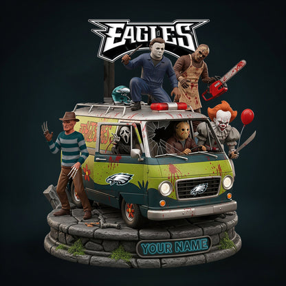 NFL Horror Personalized Acrylic Block Plaque Halloween Gift For Fan - Limited Edition