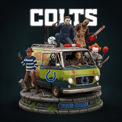 NFL Horror Personalized Acrylic Block Plaque Halloween Gift For Fan - Limited Edition