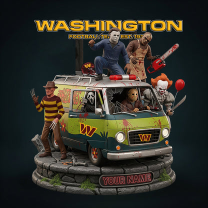 NFL Horror Personalized Acrylic Block Plaque Halloween Gift For Fan - Limited Edition