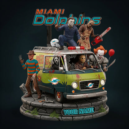 NFL Horror Personalized Acrylic Block Plaque Halloween Gift For Fan - Limited Edition