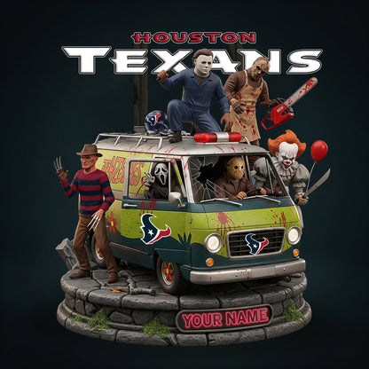 NFL Horror Personalized Acrylic Block Plaque Halloween Gift For Fan - Limited Edition