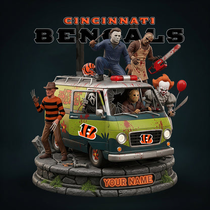 NFL Horror Personalized Acrylic Block Plaque Halloween Gift For Fan - Limited Edition