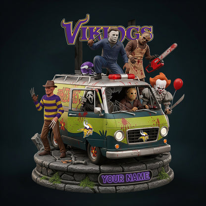 NFL Horror Personalized Acrylic Block Plaque Halloween Gift For Fan - Limited Edition