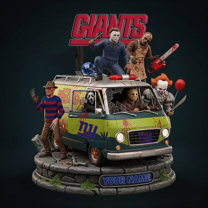 NFL Horror Personalized Acrylic Block Plaque Halloween Gift For Fan - Limited Edition