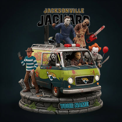 NFL Horror Personalized Acrylic Block Plaque Halloween Gift For Fan - Limited Edition