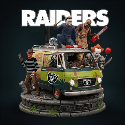 NFL Horror Personalized Acrylic Block Plaque Halloween Gift For Fan - Limited Edition