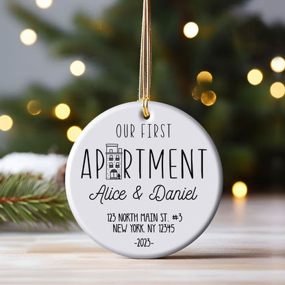 Our 1st Apartment - Personalized Ornament - Christmas Gift