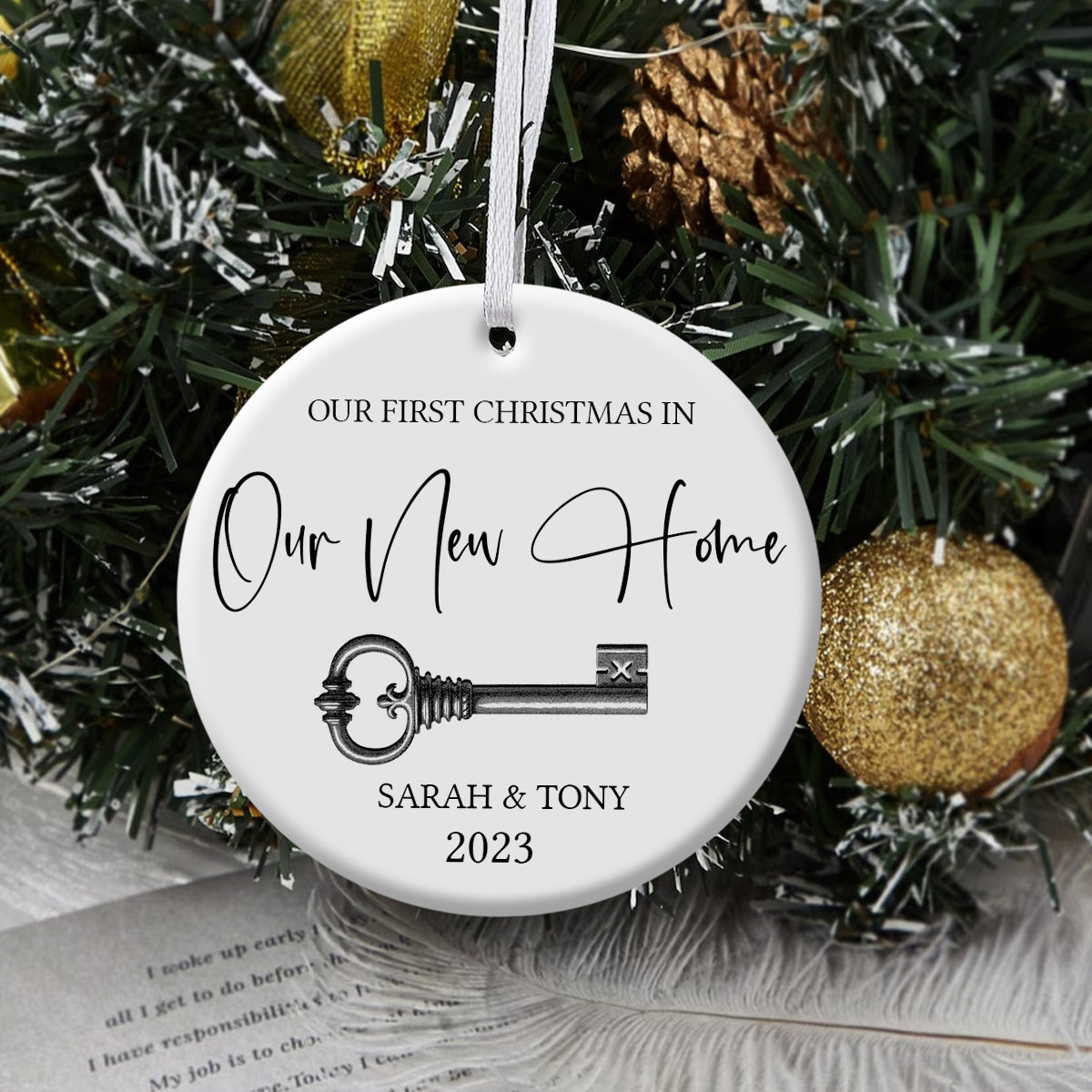 Our New Home Key - Personalized Ornament - Christmas Gift