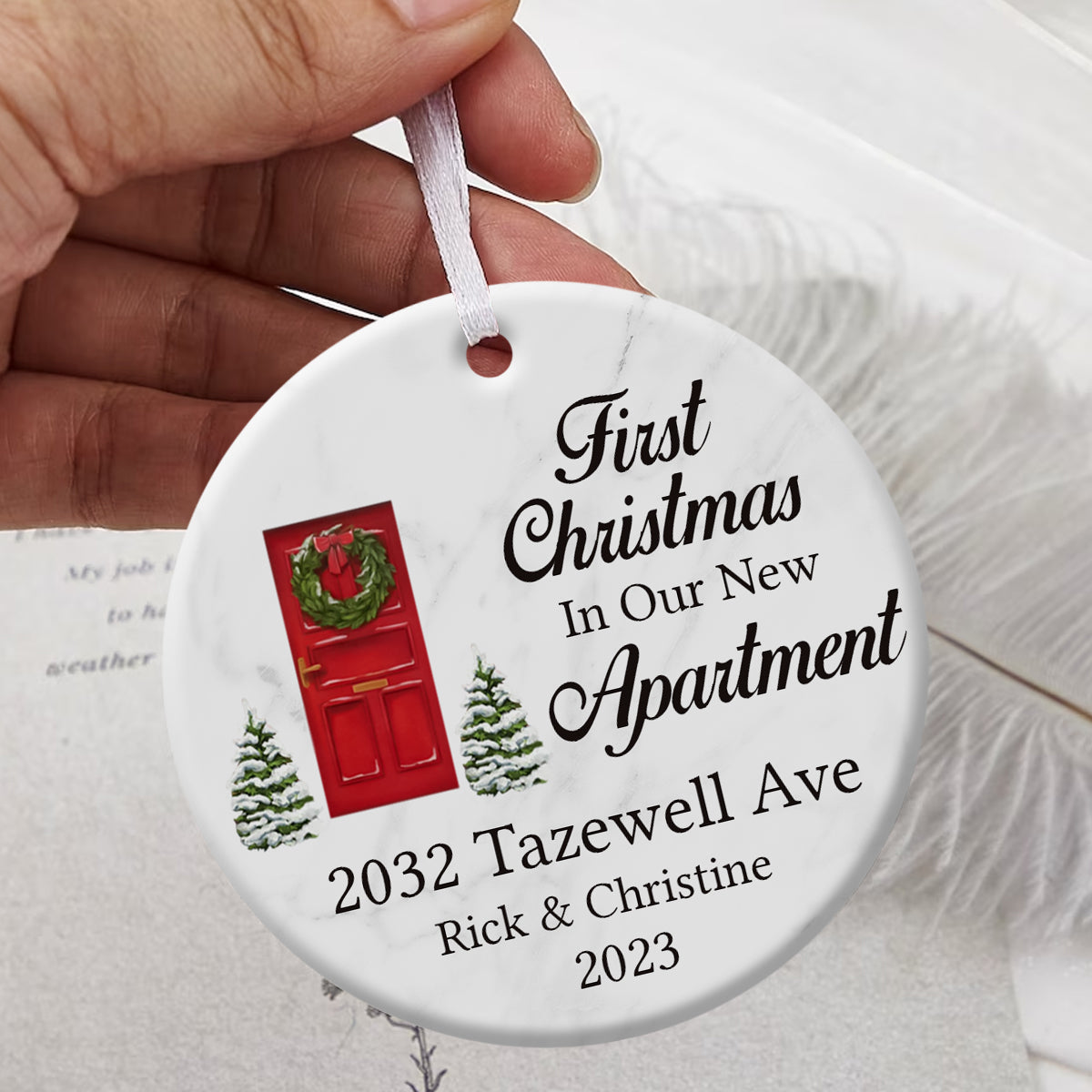 First Christmas New Apartment - Personalized Ornament - Christmas Gift