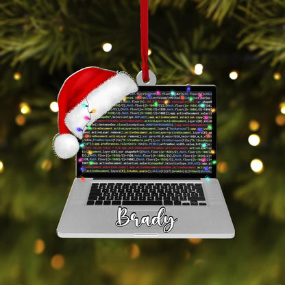 Computer Programmer Christmas 2D Ornament, Gift For Computer Programmer, Christmas 2024 Gift For Coder Manager, Christmas Tree Decorations