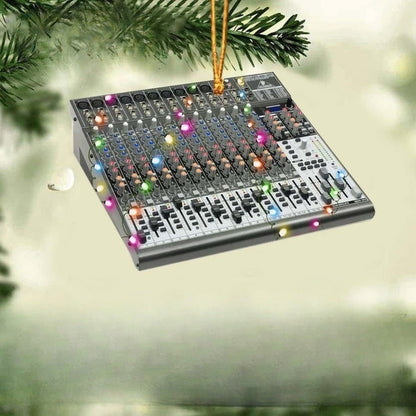 Personalized Audio Engineer 2D Flat Ornament, Sound Engineer Xmas Ornament, Audiophile Ornament Christmas Gift, Christmas Hanging Keepsake