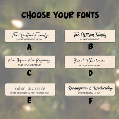 Our First Home Christmas Ornament, Agent Closing Gift For Seller, New Home Gift, Cute House Ornament, Custom Home Ornament 2024